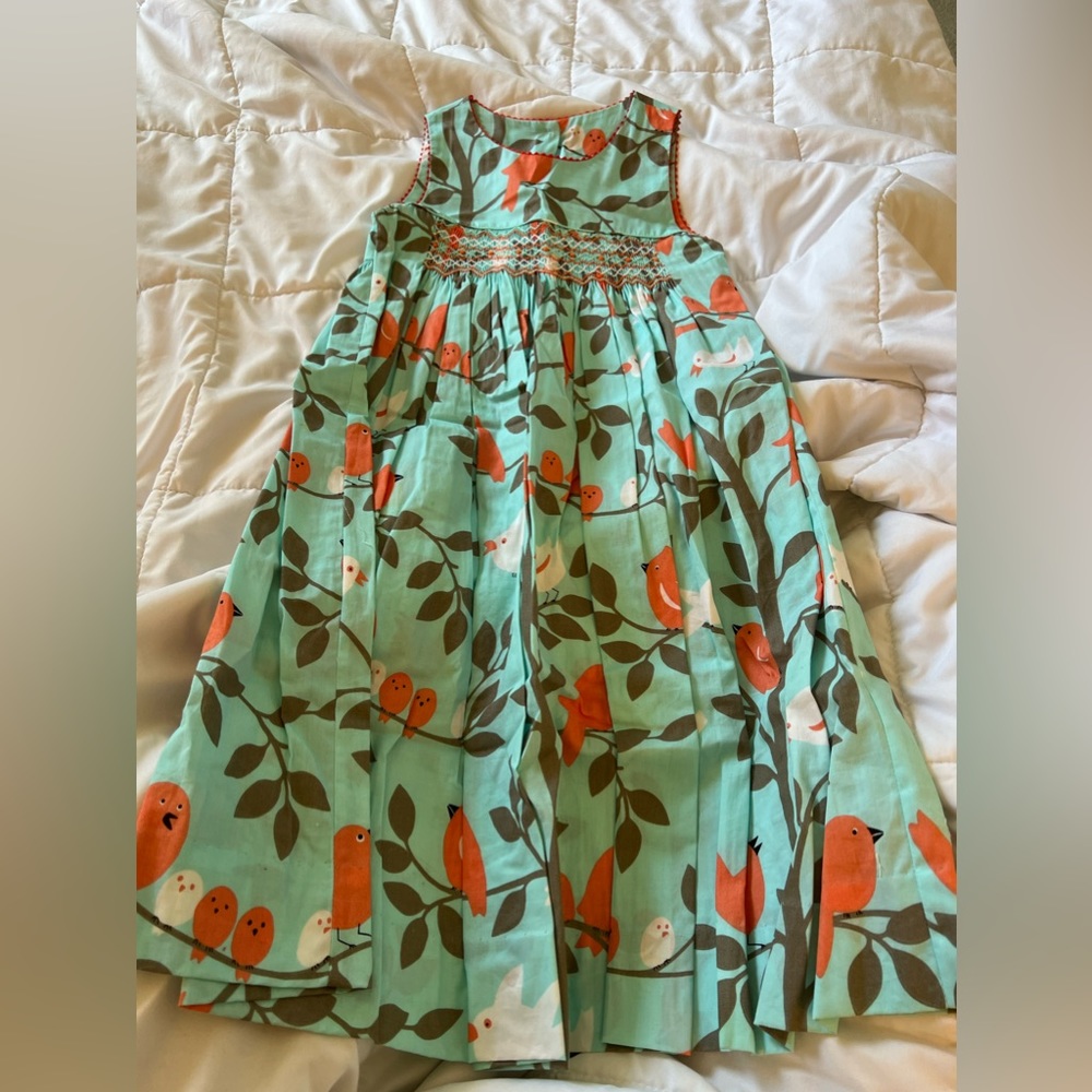 girls smocked dress